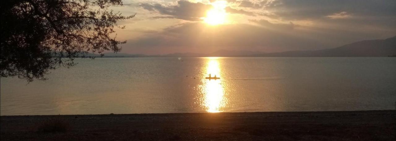 The Lake House" -Trichonida Lake Marathias  Buitenkant foto